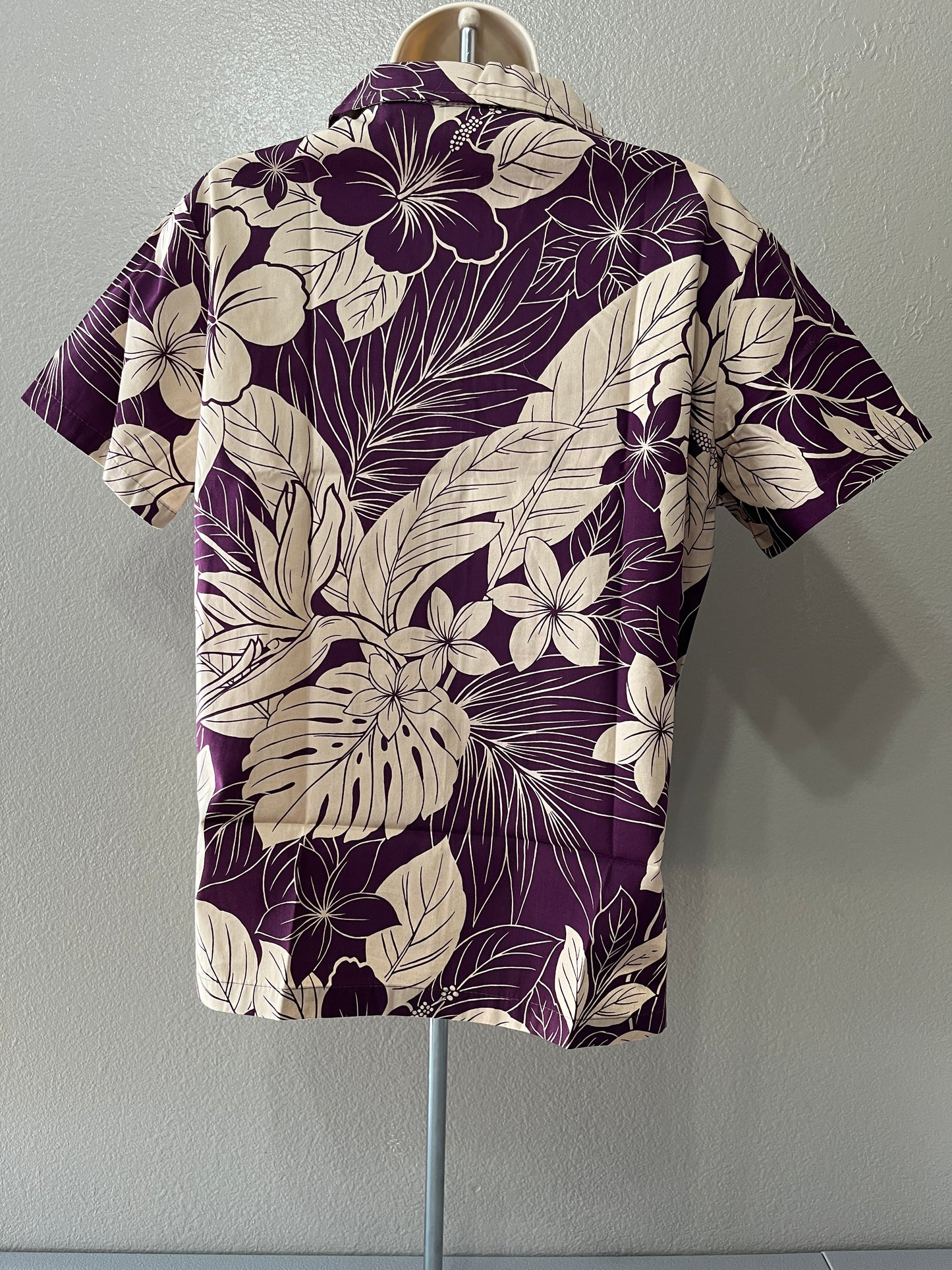 Women’s Purple Floral Aloha Shirt